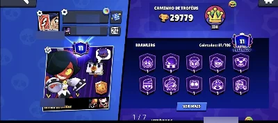 Brawl Stars | 30K De Troféus | Prestígio 11 | 82 Brawlers
