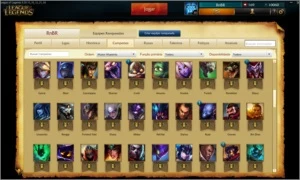Conta Gold V, 137 champs (todos), 74 skins (Incluindo raras) - League of Legends LOL