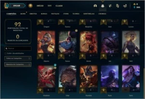 Conta bronze 2 BARATA com 13 skins e 30 champs - League of Legends LOL