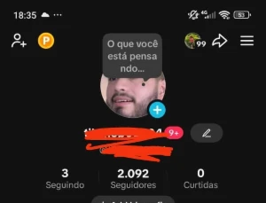 Conta tiktok 2mil seguidores - Redes Sociais