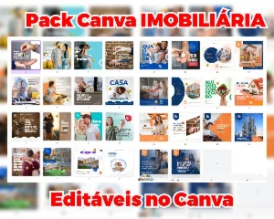 Pack Canva Imobiliario 46 Modelos E Documentos - Outros