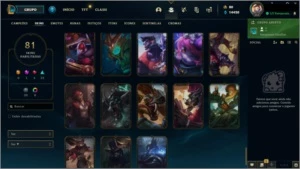 CONTA GOLD - 81 SKINS - 125 CAMPEÕES - League of Legends LOL