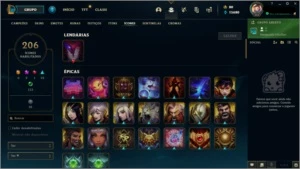 CONTA GOLD - 81 SKINS - 125 CAMPEÕES - League of Legends LOL