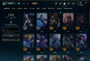 Esmeralda 2 com 40 Champs e 12 Skins - League of Legends LOL
