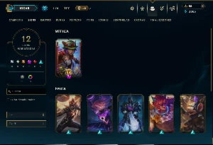 Esmeralda 2 com 40 Champs e 12 Skins - League of Legends LOL