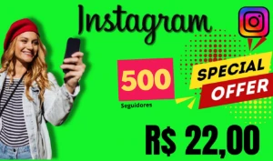 500 Seguidores no Instagram  R$ 22   -- promoção semanal - Redes Sociais