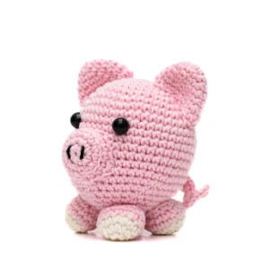 Porco Bola em amigurumi - Artesanato e Personalizados