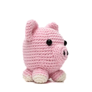 Porco Bola em amigurumi - Artesanato e Personalizados