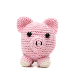 Porco Bola em amigurumi - Artesanato e Personalizados