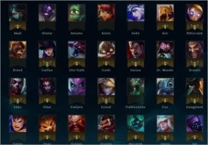 CONTA COM 32 SKINS(Varias legacy e Vitoriosas)80Champ noRank - League of Legends LOL