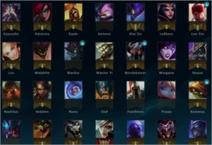 CONTA COM 32 SKINS(Varias legacy e Vitoriosas)80Champ noRank - League of Legends LOL