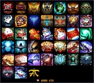 CONTA COM 32 SKINS(Varias legacy e Vitoriosas)80Champ noRank - League of Legends LOL