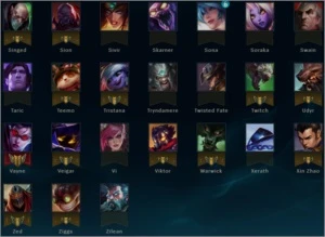 CONTA COM 32 SKINS(Varias legacy e Vitoriosas)80Champ noRank - League of Legends LOL