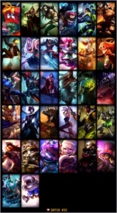 CONTA COM 32 SKINS(Varias legacy e Vitoriosas)80Champ noRank - League of Legends LOL