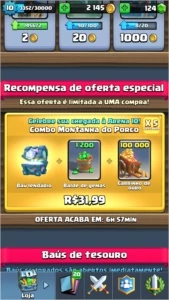 Clash Royale- 3 lendárias- troca de nome disponível