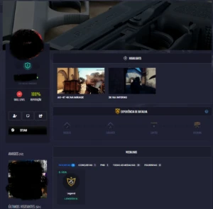 Conta steam com profissionais da furia e companhia adicionad - Counter Strike CS