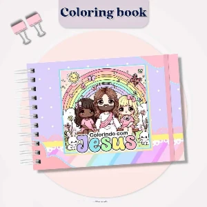 PDF Livro de colorir cristão menina TAM: A5 - 50 Folhas - eBooks