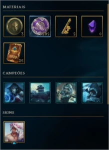 Conta League of Legends Smurf com RP,Skins e Passe ! LOL