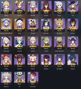 ⭐ GENSHIN IMPACT - AR56, 16T5, Arlecchino + Bis, Zhongli + B