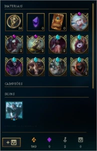 Conta nvl 312, 102 skins (2 ultimates), 8 m7 e 10 m6 - League of Legends LOL