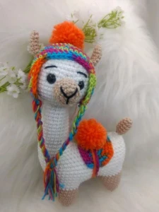 Amigurumi Lhama em Crochet - Artesanato e Personalizados