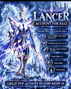 MEGAMU Glorious Lancer Account+ Top PvP Gear - MU Online