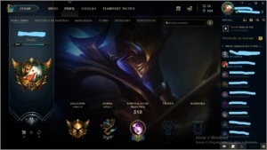 Conta gold solo-88 skins(2 ultimate,4 lendaria e 32 legados) - League of Legends LOL