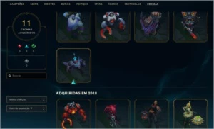 141 Skins, todos campeões e 15k de EA. - League of Legends LOL