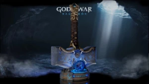 Mjolnir God of War Ragnarok Martelo stl 3d led - Others