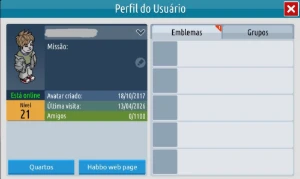 Conta Habbo unissex 70k+ em raros visuais