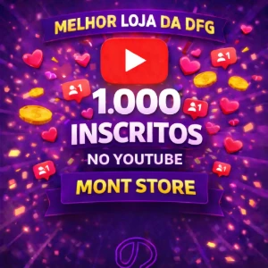✅1000 Inscritos no YouTube✅  – PERMANENTE – - Redes Sociais