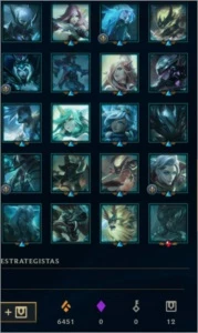 Conta antiga com quase 200 skins - League of Legends LOL