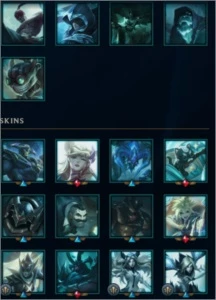 Conta antiga com quase 200 skins - League of Legends LOL