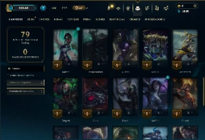 Unranked com 45 Champs e 3 Skins - League of Legends LOL