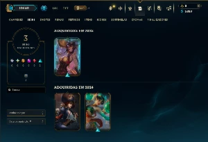 Unranked com 45 Champs e 3 Skins - League of Legends LOL