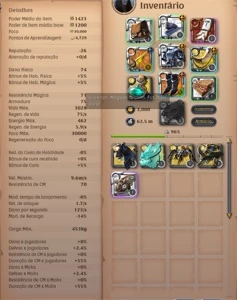 Vendo conta bem specada e com 62M em prata - Albion Online