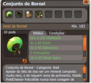set Boreal compelto (SPIRITIA) - Dofus