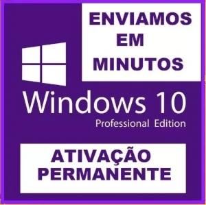 Licença Chave Key, Windows 10 Vitalício, Envio Imediato - Softwares e Licenças