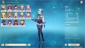 Genshin Impact Eula, Keqing e Arco de Amos