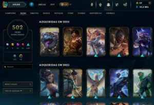 Conta League of Legends - 502 skins LOL