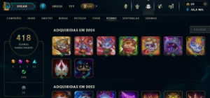 Conta League of Legends - 502 skins LOL