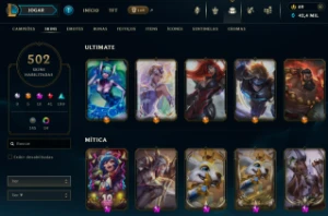 Conta League of Legends - 502 skins LOL