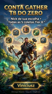Conta Gather T8 Do Zero Pronta Para Farmar! - Albion Online