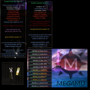 Megamu-Item-SM-Exc-Grand-Viper-Staff+15-Shield-Legendary+12 - MU Online