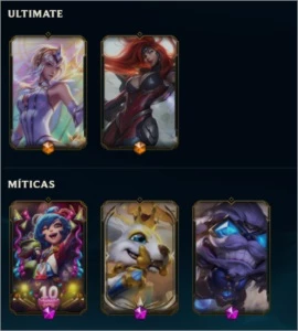 Conta League of Legends Diamante 4 196 skins LOL