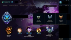 Conta de lol Diamante II - All champs, 200+ Skins - League of Legends