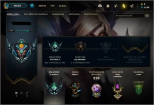 CONTA PLATINA II 58 CHAMPS E  22 SKINS - League of Legends LOL