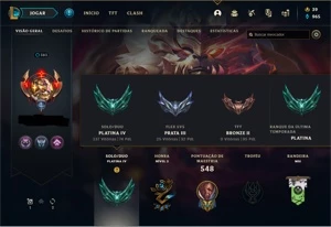 CONTA EX MESTRE COMO EMOTE MESTRE - League of Legends LOL