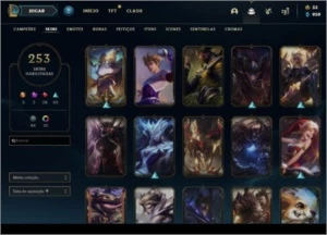 Conta lol plat 4 253 skins com ahri prestígio - League of Legends