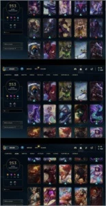 Conta lol plat 4 253 skins com ahri prestígio - League of Legends